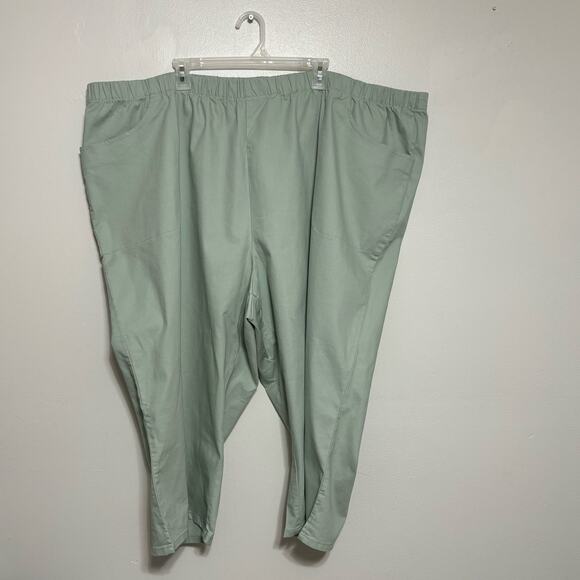 Woman Within Light Green Capris Plus Size Pants Size 40W - Picture 2 of 11